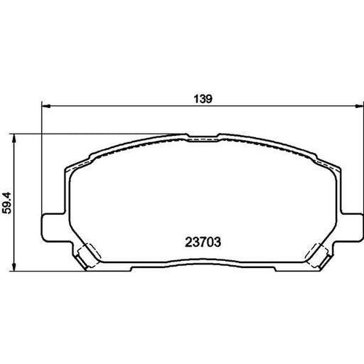 Mintex Front Brake Pad Set MDB2211