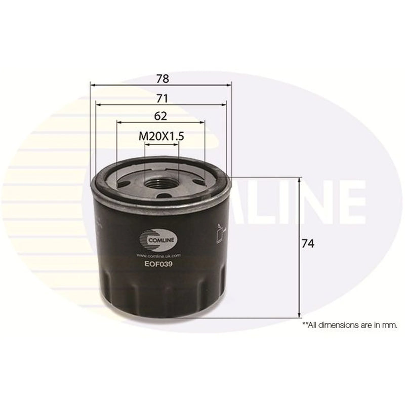 Comline Engine Oil Filter EOF039