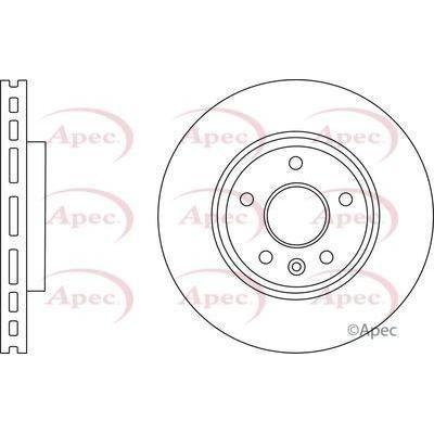 Apec Brake Disc Front Fits Chevrolet Aveo Cruze Opel Astra Vauxhall Apec  - Town Parts