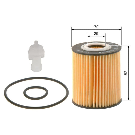 Genuine Bosch Car Oil Filter P7090 Fits Toyota Rav 4 D4D - 2.2 - 06-12 F02640709 Bosch  - Town Parts