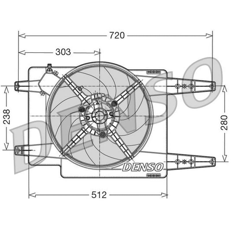 Denso Engine Cooling Fan DER01017