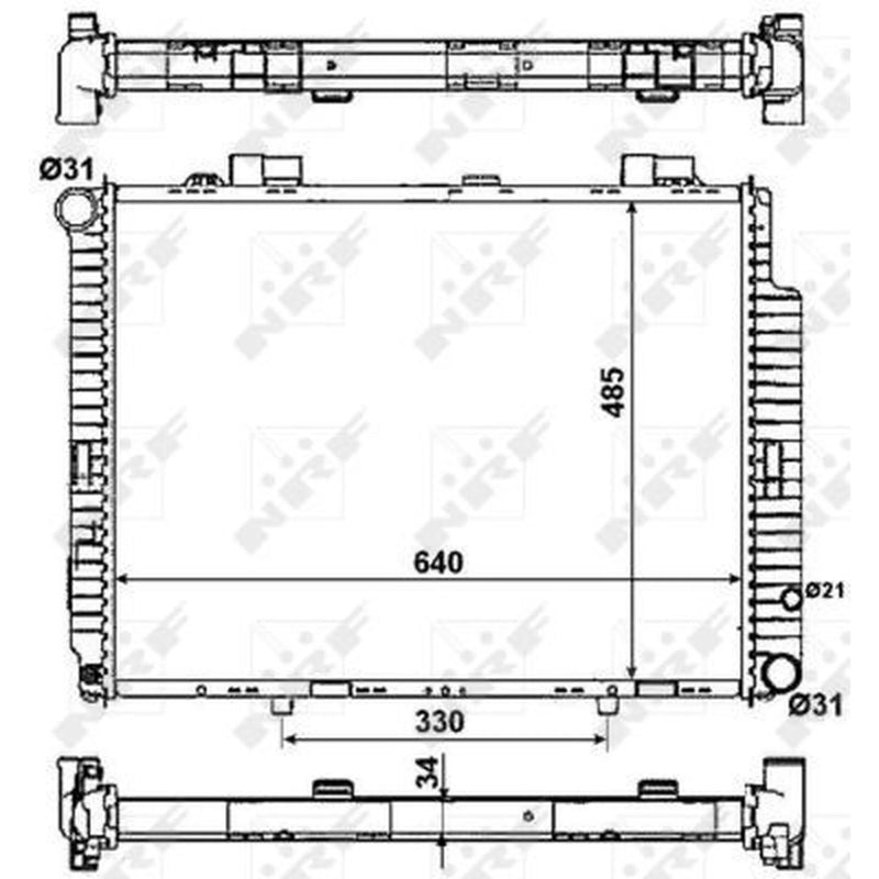NRF Engine Radiator 53784