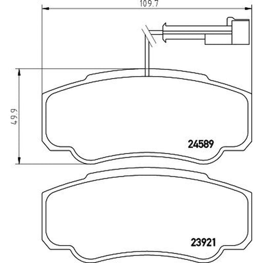 DON Rear Brake Pad Set PCP1706