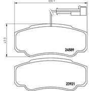 Mintex Rear Brake Pad Set MDB2918