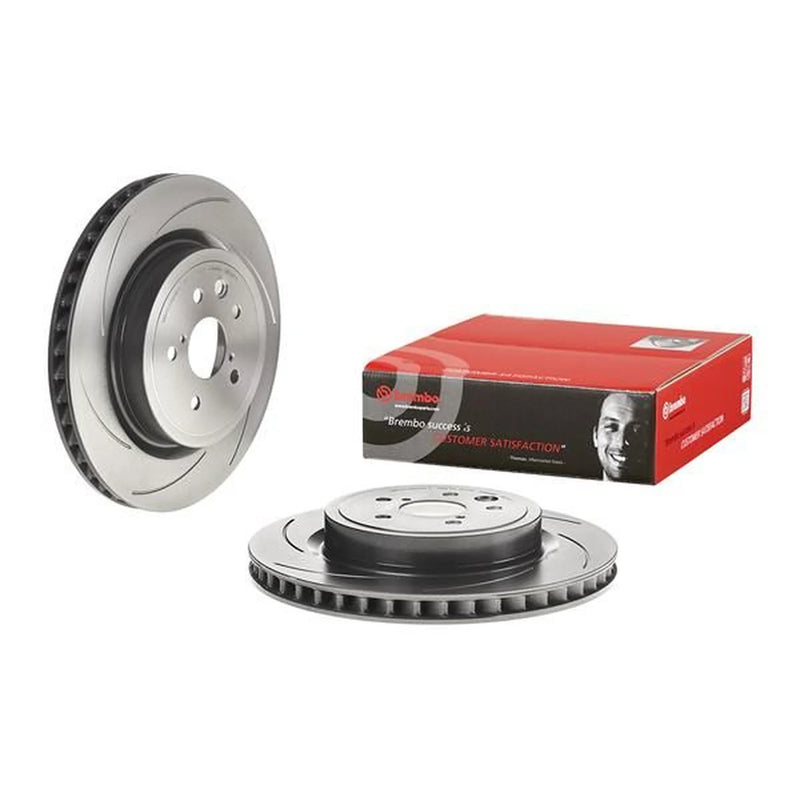 Brembo 2 x Slotted Rear Brake Discs 09.C181.11