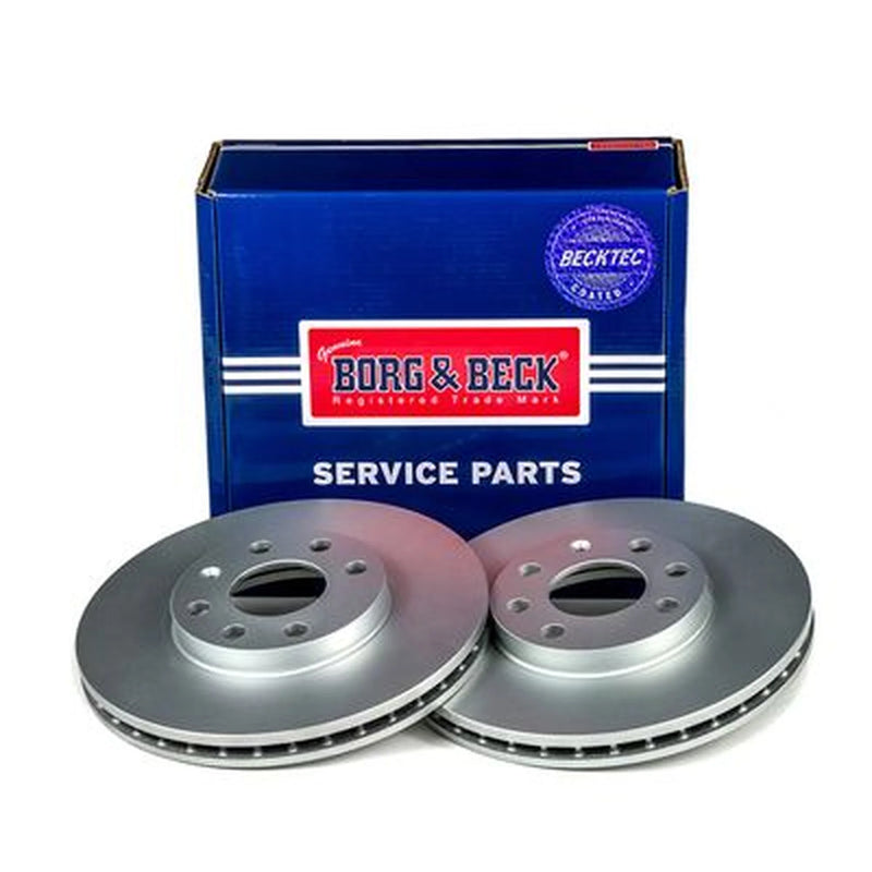 Borg & Beck 2 x Vented Front Brake Discs BBD4073