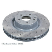 Blue Print 2 x Perforated/Vented Front Brake Discs ADU174363