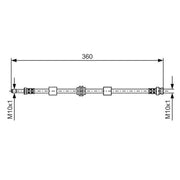Bosch Brake Hydraulic Hose Line Front 1 987 476 713