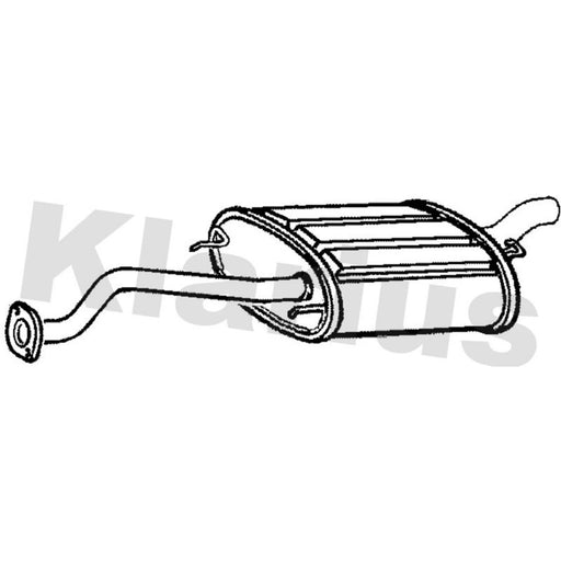 Klarius Box With Tail Pipe Rear HA274W