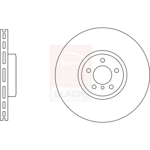 Apec 2 x Vented Front Brake Discs DSK3232B