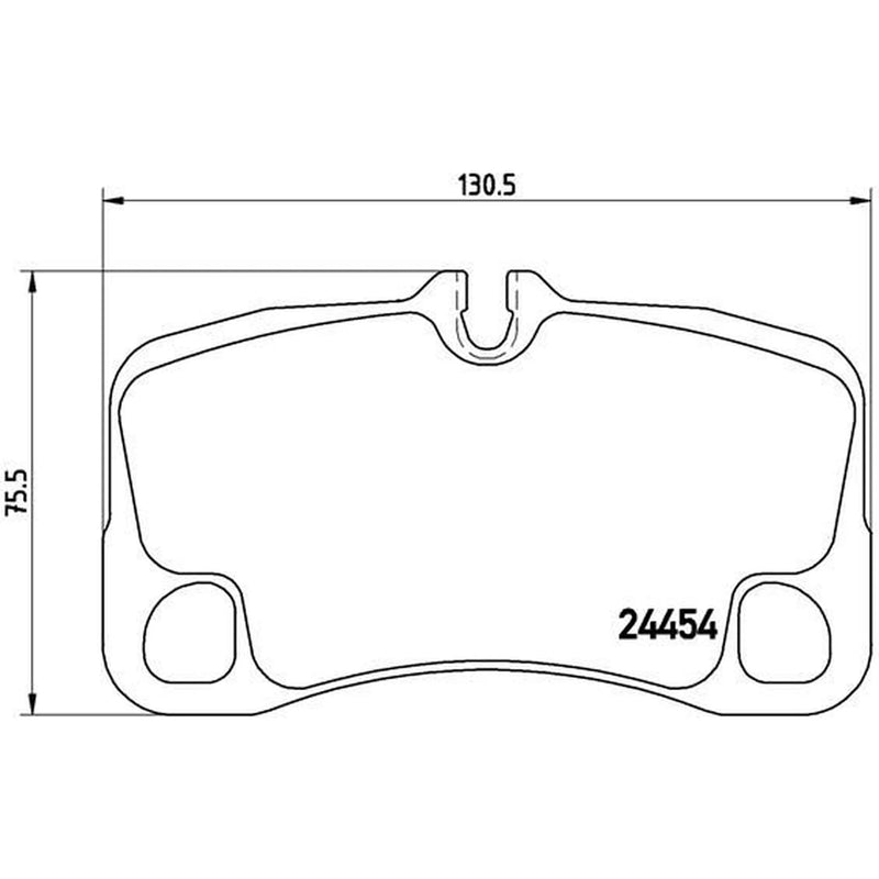 Brembo 4 x Rear Brake Pad Set P65022