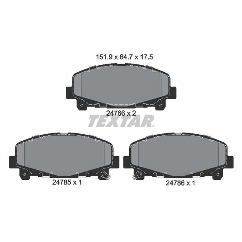 Textar Front Brake Pad Set 2476601