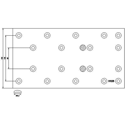Textar Textar Cv Brake Lining Set 1922507