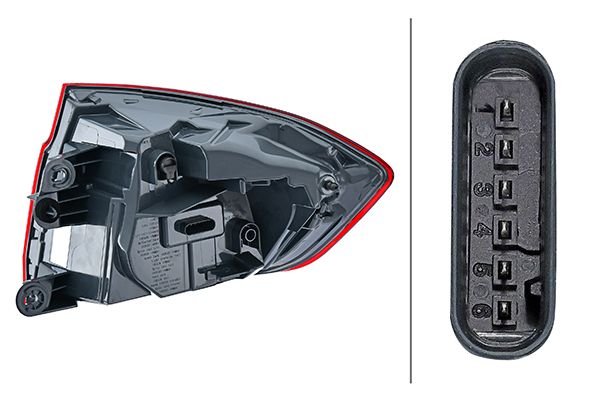 Hella 2SD 012 147-411 Tail Light Assembly