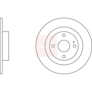 Apec 2 x Solid Rear Brake Discs DSK2095