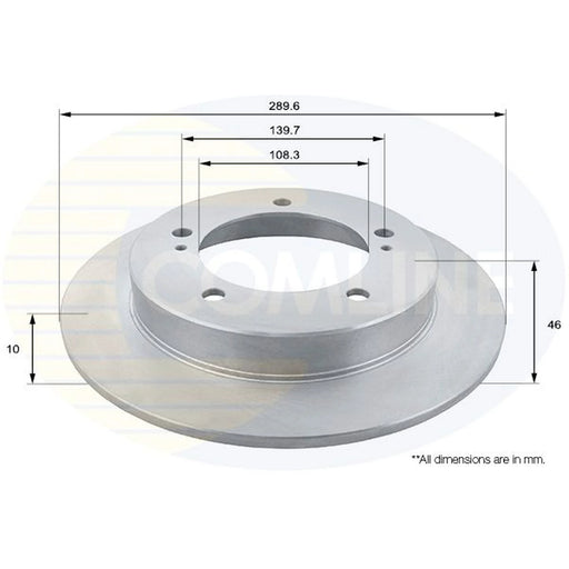 Comline 2 x Front Brake Discs ADC0933