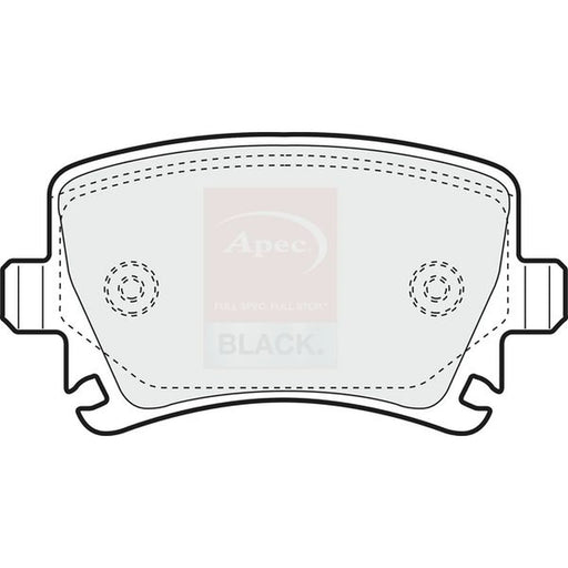 Apec Rear Brake Pad Set PAD1324B