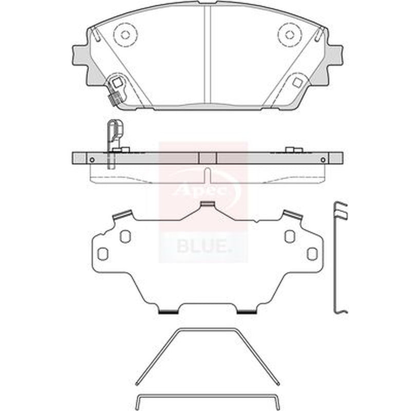Apec Front Brake Pad Set PD3973