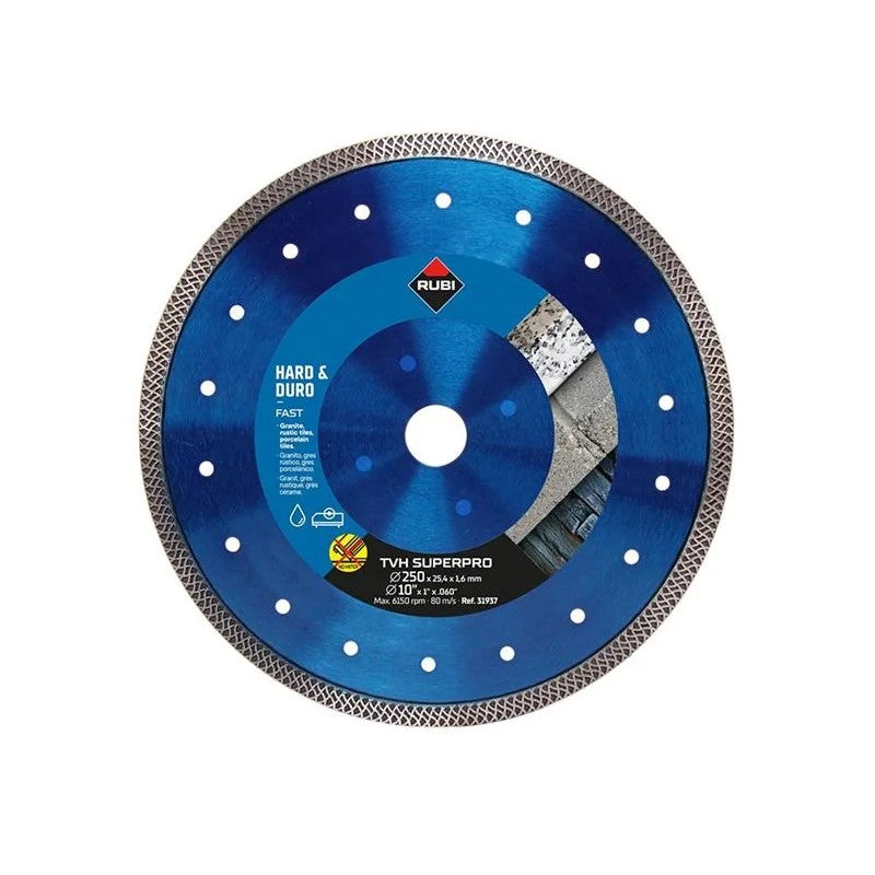 RUBI TILING TOOLS TVH250 SUPERPRO Diamond Blade 250mm - 31937