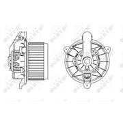 NRF Heater Blower Fan 34167