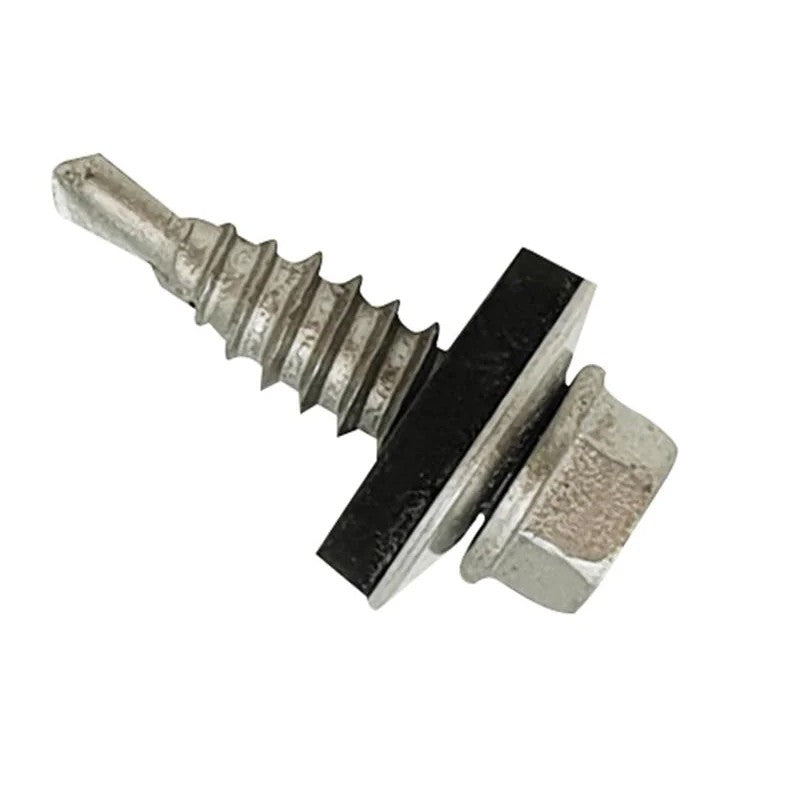 ForgeFix TechFast Self-Drilling Stitching Hex Screw & Washer No.1 Tip 6.3 x 22mm