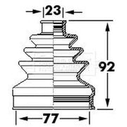 Borg & Beck Drive Shaft Bellow Kit Front Left BCB6123