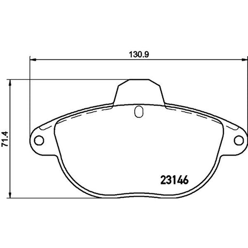 Mintex Front Brake Pad Set MDB1854