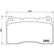 Brembo 4 x Front Brake Pad Set P54040