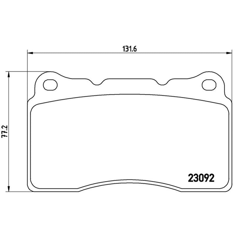 Brembo 4 x Front Brake Pad Set P54040