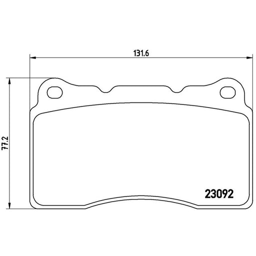 Brembo 4 x Front Brake Pad Set P54040