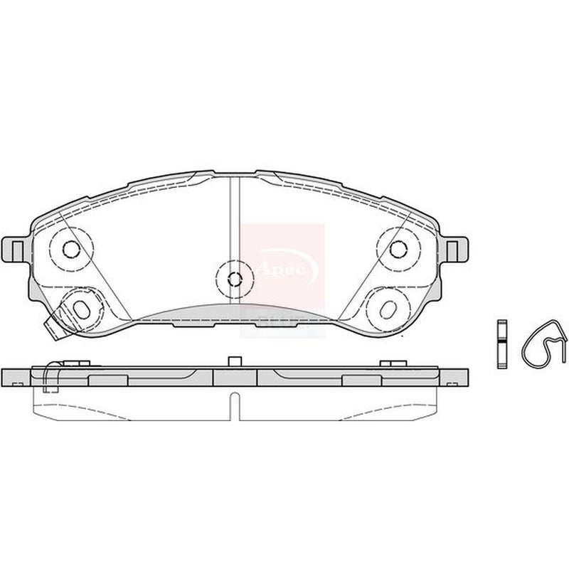Apec Rear Brake Pad Set PD3959