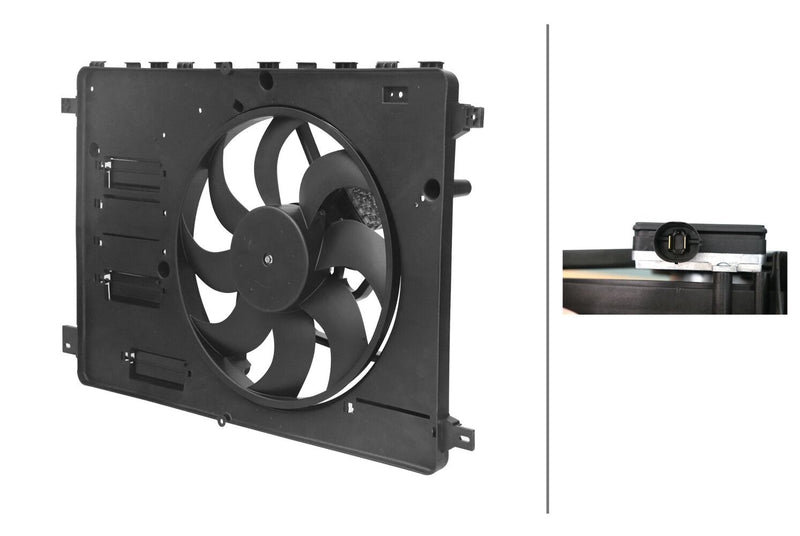 Hella 8EW 366 420-301 Fan, engine cooling