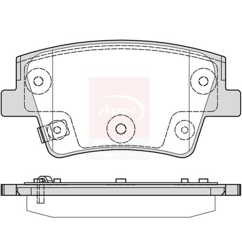 Apec Rear Brake Pad Set PD4032
