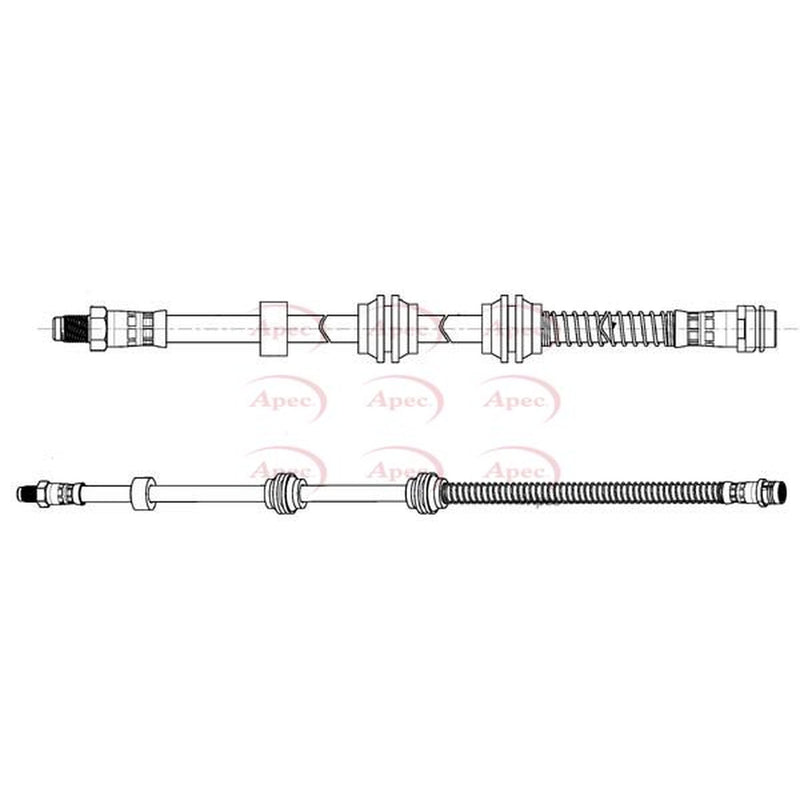 Apec Brake Hydraulic Hose Line Rear HOS4461