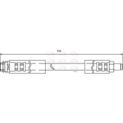 Apec Brake Hydraulic Hose Line Front HOS3151