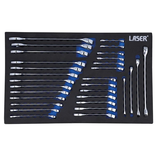 Laser Tools Metric/Stubby/Star Spanner Set 30pc - PL