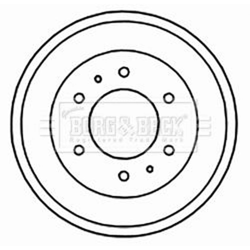 Borg & Beck Brake Drum Assembly Rear BBR7155