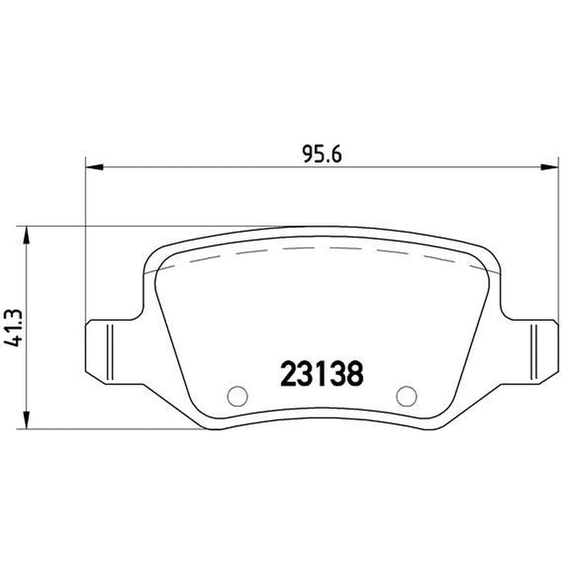 Brembo 4 x Rear Brake Pad Set P50058