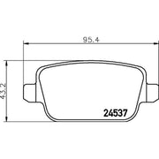 DON Rear Brake Pad Set PCP1026