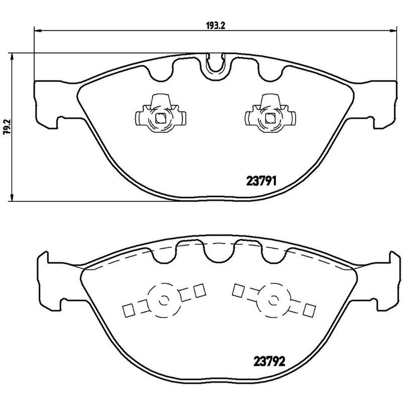 Brembo 4 x Front Brake Pad Set P06047