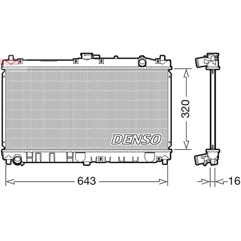 Denso Engine Radiator DRM44031