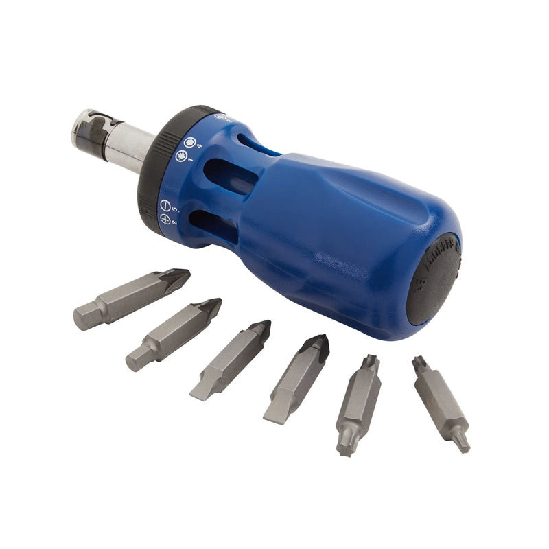 Draper Stubby Ratchet Screwdriver & Bit Set 24 Piece