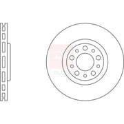 Apec 2 x Vented Front Brake Discs SDK6498