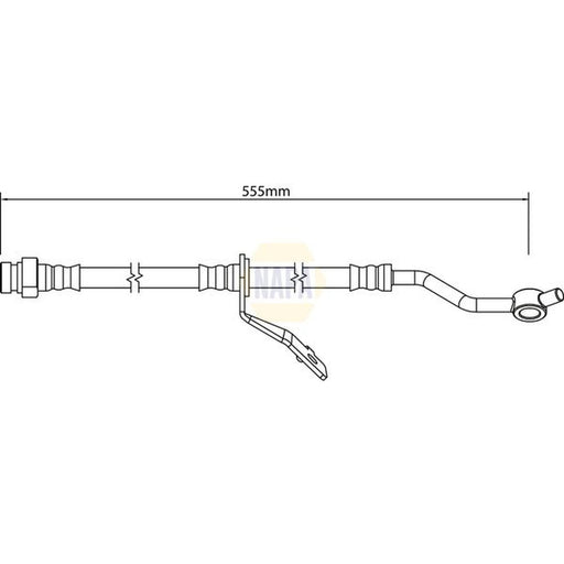 NAPA Brake Hydraulic Hose Line Front Right NBH1291