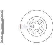 Fahren 2 x Vented Front Brake Discs FBD6151