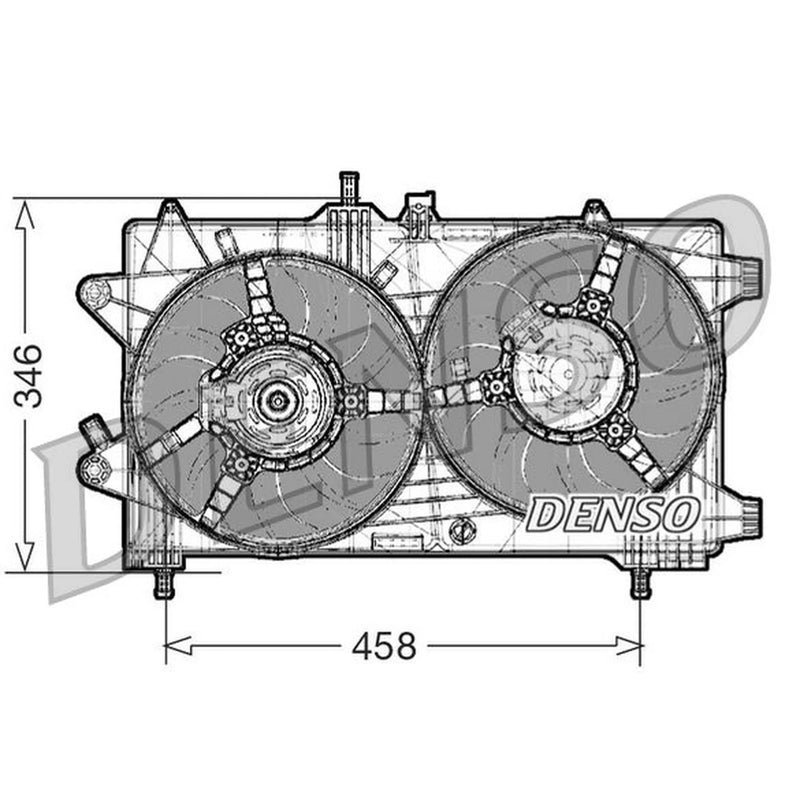 Denso Engine Cooling Fan DER09044