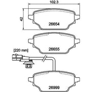 Mintex Rear Brake Pad Set MDB4419