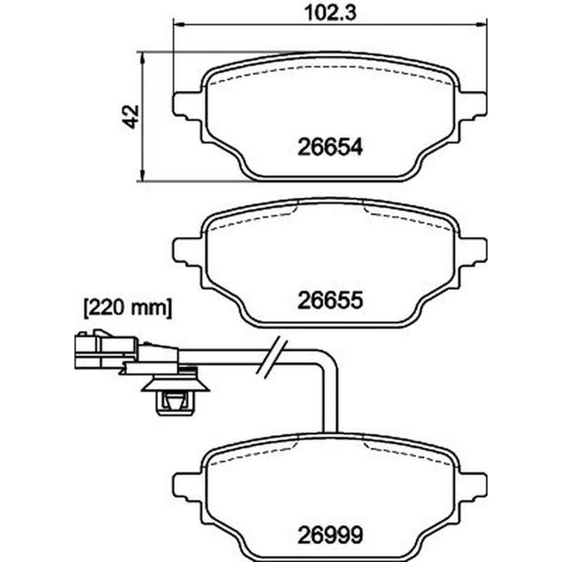 Mintex Rear Brake Pad Set MDB4419
