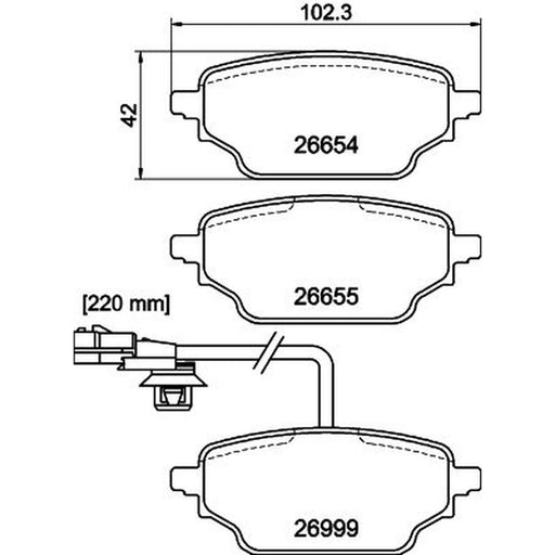 Mintex Rear Brake Pad Set MDB4419