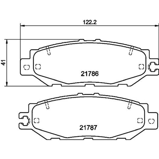 Mintex Rear Brake Pad Set MDB1841